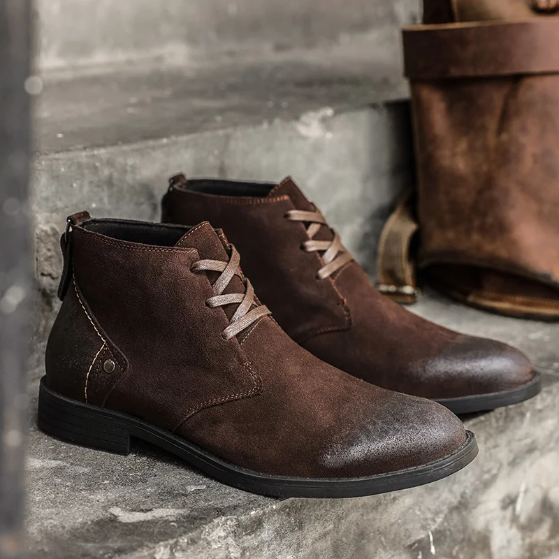 Craft Tools - Sepatu Boots Kulit Suede Sapi Baru