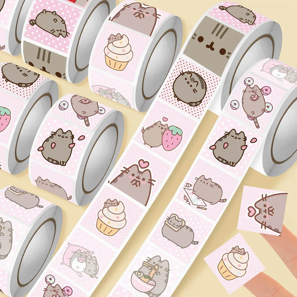 Scrapbooking - Hou 500 buah Stiker Gulung Kucing