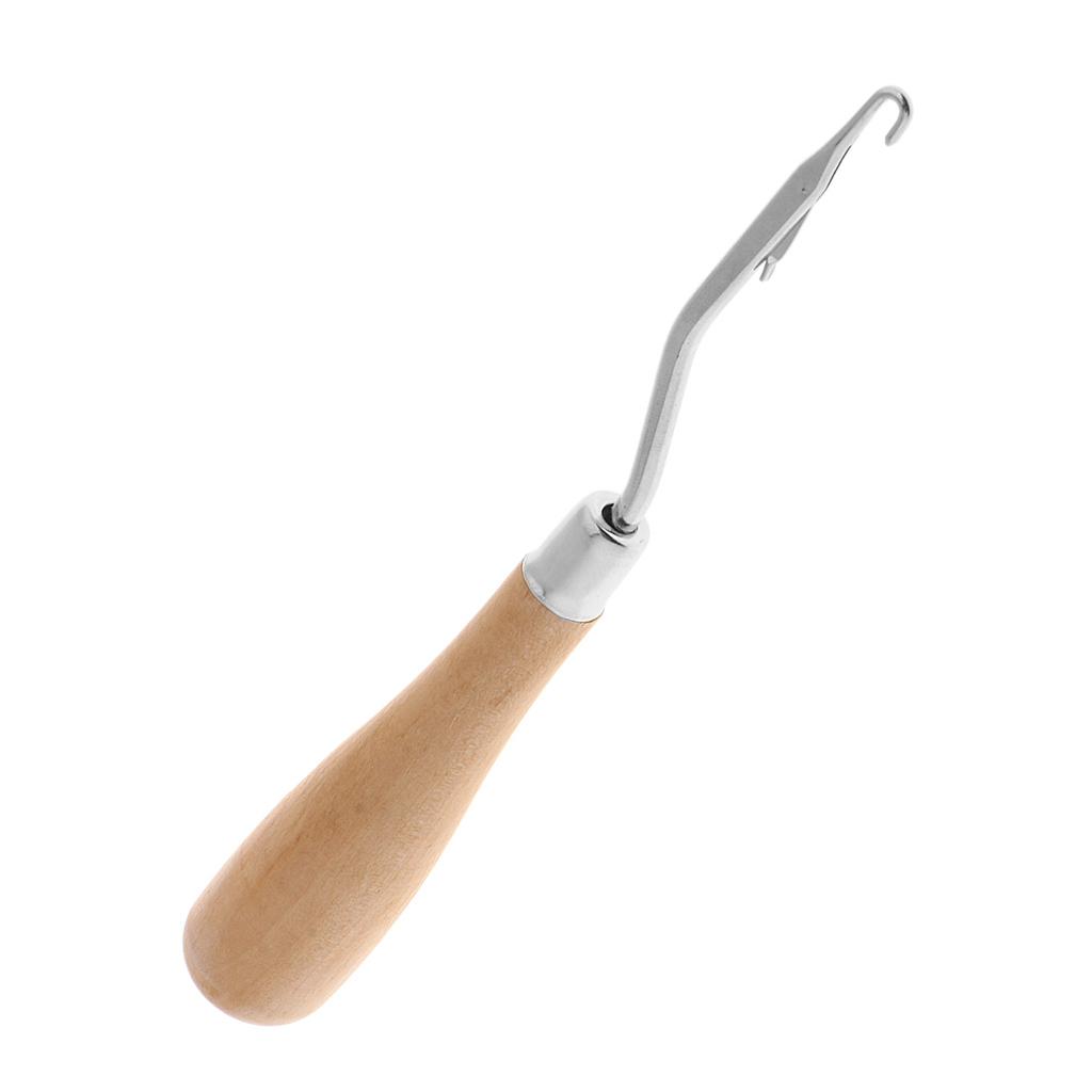 Pengait Rajut Kayu dengan Gaga - Wooden Crochet Hooks Ergonomic Handle ulasan dan harga