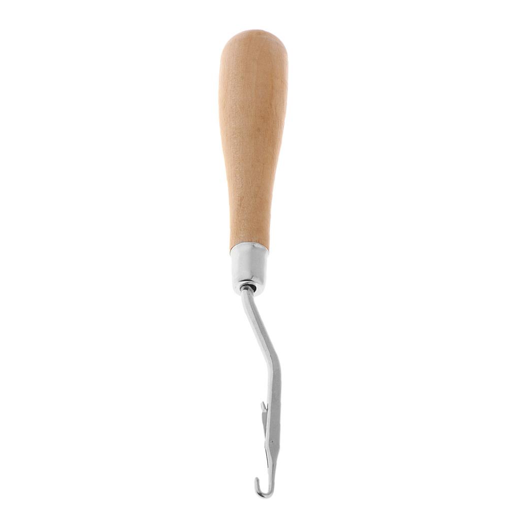Pengait Rajut Kayu dengan Gaga - Wooden Crochet Hooks Ergonomic Handle ulasan dan harga