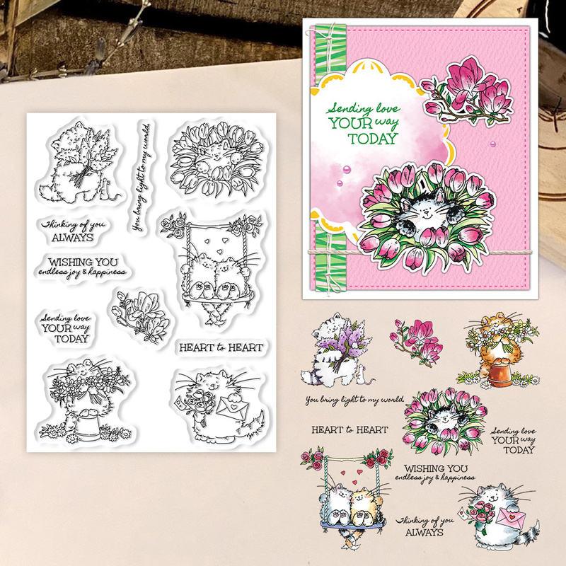 Stempel Transparan Suncraft Mo - Clear Silicone Stamps For Card Making ulasan dan harga