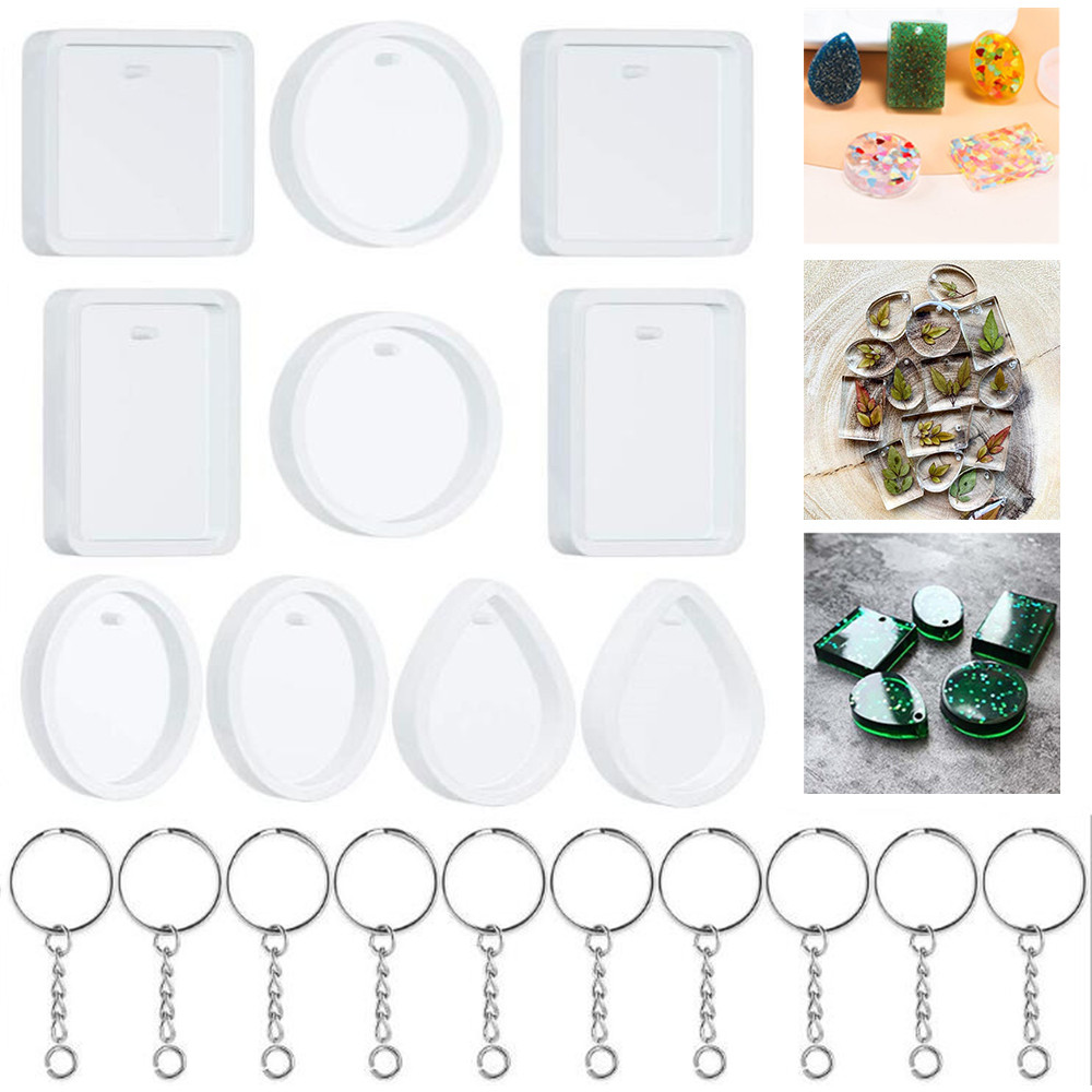 20 Buah/Set DIY Alat Cetakan S - Silicone Epoxy Resin Molds Set ulasan dan harga
