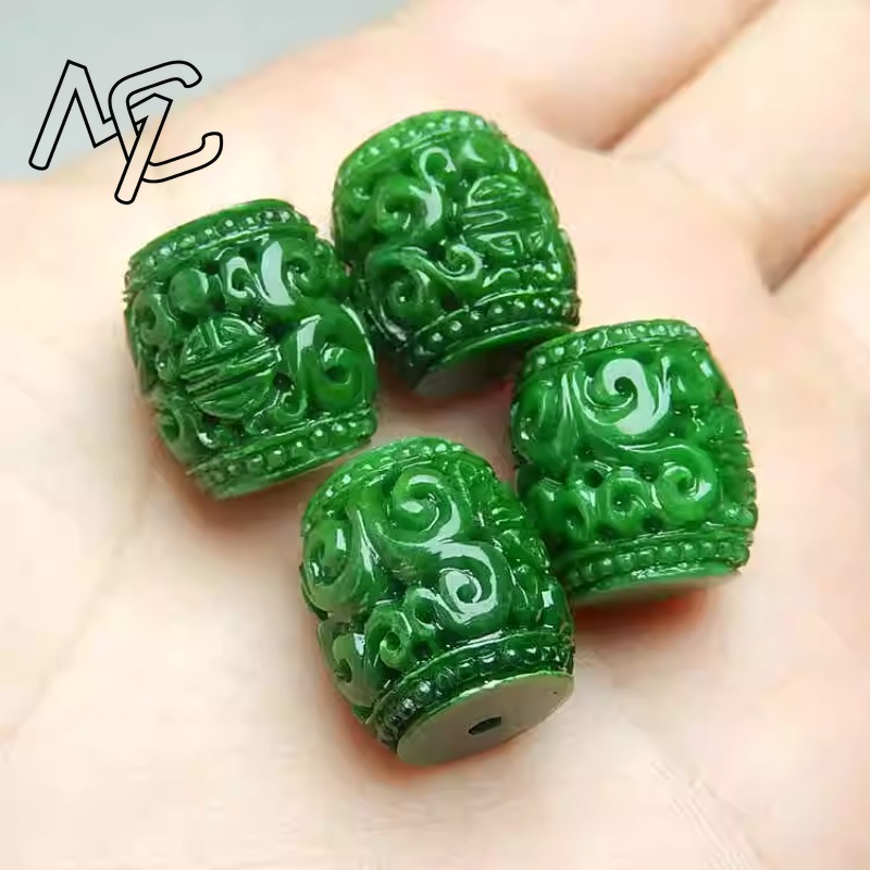 5 Buah Manik-manik Ukiran Giok - Beading ulasan dan harga