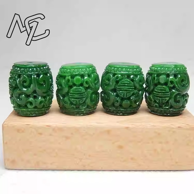 5 Buah Manik-manik Ukiran Giok - Beading ulasan dan harga