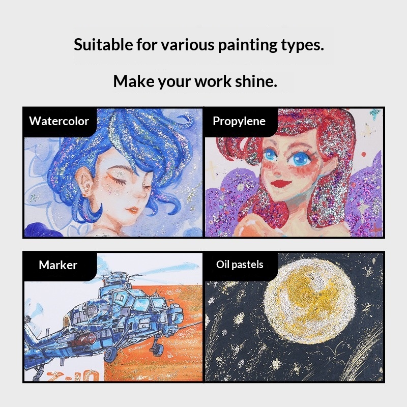 15 Warna Partikel Dekorasi Luk - Watercolor Paint Set Solid Pigment ulasan dan harga