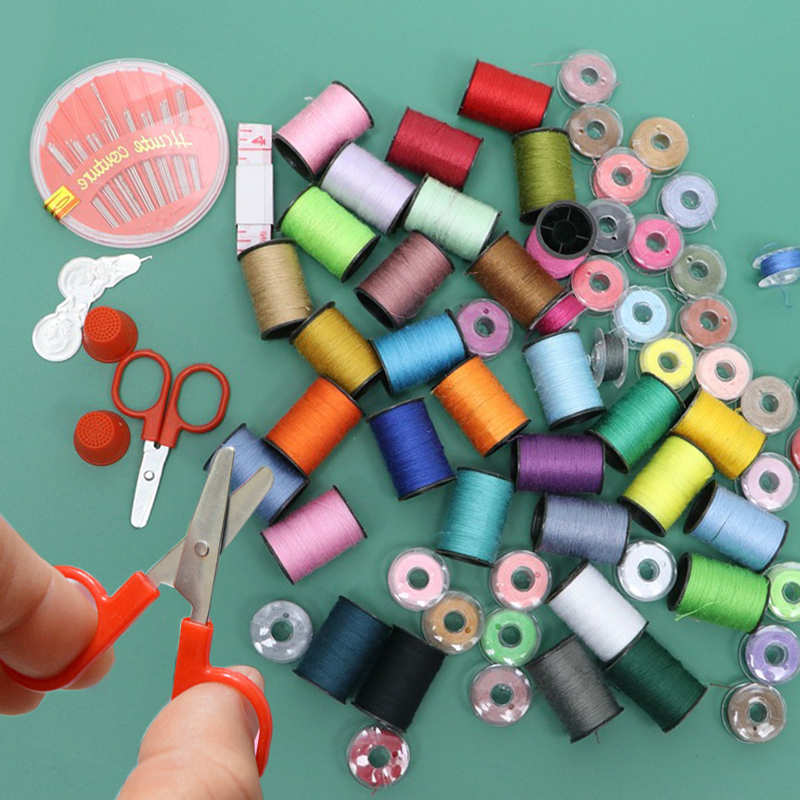 Kit jahit Manual Mini jarum me - Cotton Embroidery Thread Skeins ulasan dan harga