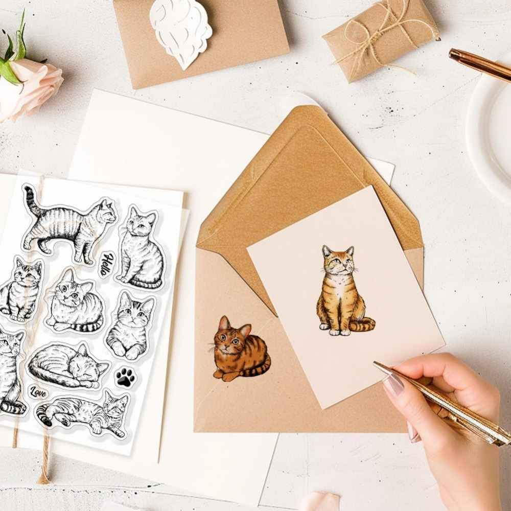 Stempel Bening Kucing Stempel  - Clear Silicone Stamps For Card Making ulasan dan harga