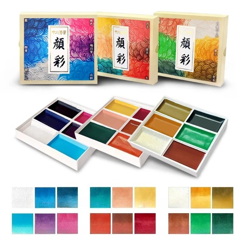 Set Cat Air Padat Jepang, Pigm - Watercolor Paint Set Solid Pigment ulasan dan harga